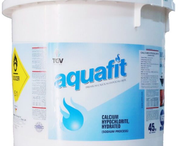 Clo bột Ấn Aquafit xử lý nước bể bơi thùng 45kg